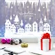 Наклейка для окон "Новогодний городок" - фото 2