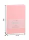 Книга для записей А5- 80л кл. "Graсe" пастельно-розовый, иск.кожа, ляссе, инд.уп. - фото 2
