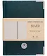 Записная книжка А6 80л кл. "SILVER. Зеленый" 7БЦ, обл.кож.зам, тиснение серебр.фольгой, 2 ляссе - фото 1