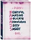 Книга для записей А5 56 лин "Блокнот дерзкой девчонки. Badass girl" блок с цитатами и иллюстрациями - фото 2