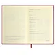 Ежедневник недат. А5 160л "Шеврет экстра" малиновый, иск.кожа, мягкий переплет, блинт.тиснение, офсет, ляссе - фото 5
