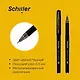 Ручка гелевая черная "Monochrome" 0,5 мм, Schiller - фото 2
