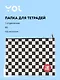 Папка для тетрадей Yoi, "Клетка", на молнии B5 - фото 1