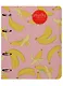 Тетрадь на кольцах в клетку InFolio, Banana, 120 листов, розовая - фото 1