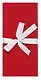 Подарочный конверт для денег ,с бантом, красный - фото 1