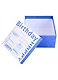 Коробка подарочная "Happy birthday" синяя, 15*15*8,5см, картон - фото 4
