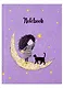 Записная книжка А6 48л лин. "ДЕВОЧКА НА ЛУНЕ" тв.переплёт, полноцв.печать, глянц.гологр.ламинация - фото 1