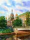 Постер Виды Санкт-Петербурга Спас-на-Крови.Река Мойка ср/ф, 19,5*25см [ХА50-012] - фото 1