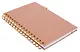 Книга для записей А5 80л кл. "Calipso" бежевый, иск.кожа, резинка, гребень - фото 3