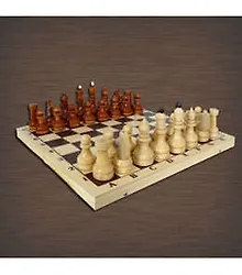 Игра настольная, Шахматы турнирные утяжеленные в комплекте с доской 400*200*55мм - фото 1