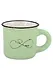 Кружка маленькая зеленая Бесконечность (фарфор) (75мл) (Сочи) (065-9-135-D3) - фото 1