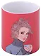 Кружка Девушка, Ася Лавринович (Счастье) (малиновый) (керамика) (330мл) (коробка) - фото 1