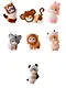 Фигурка Mofusand Fluffy Party mini figure, в ассортименте (1шт) - фото 1