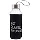 Бутылка в чехле с цветом Not Plastic Fantastic (черная) (300мл) (стекло) (12-07599-268) - фото 1
