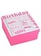 Коробка подарочная "Happy birthday" розовая, 15*15*8,5см, картон - фото 1
