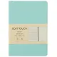Записная книжка А6 80л "Soft Touch. Весенний мятный" иск.кожа, инт.обл., лин., тчк., нелин., ляссе, инд.уп. - фото 1