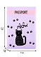 Обложка для паспорта Meow (черный котик) (ПВХ бокс) (ОП2020-237) - фото 2