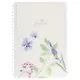 Тетрадь 80 листов, клетка, "Natural blue flowers" - фото 1