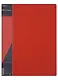 Папка 100ф А4 "STANDARD" пластик 0,8мм,  красная - фото 1