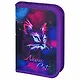 Пенал 1 отделение "Neon cat" с наполнением, 21*14 см, 24 предмета - фото 1