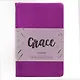Записная книжка А6- 80л кл. "Grace. Фиолетовый перламутр", иск.кожа,интегр.обл., скругл.углы, ляссе - фото 2