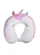 Подушка на шею с кнопкой «Единорог», (30х30 см), (градиент) - фото 1
