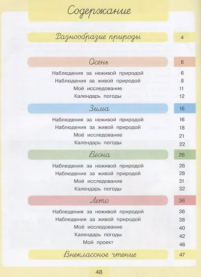 Дневник наблюдений. Окружающий мир. 4 класс - фото 2