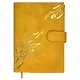 Ежедневник-органайзер недат. А6+ 80л 126х174 "Тиволи глосс" горчичный, иск.кожа, интегр.переплет, иснение фольгой, магнит.клапан , офсет, ляссе - фото 1