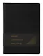 Ежедневник недат. А4 160л "Iguana" черный, иск.кожа, тв.переплет, золотой обрез, скругл.углы, ляссе - фото 1