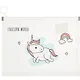Папка на молнии «Unicorn world», А5 - фото 1