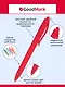 Ручка шариковая GoodMark, Monocolor, автоматическая синяя, в ассортименте - фото 3