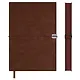Ежедневник дат. 2026г. А5 176л "Тиволи глосс" коричневый, кожзам, мягк. переплет, застёжка-резинка, блинт.тиснение, офсет, справ.мат-лы, ляссе, инд.уп - фото 2