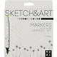 Маркеры для скетчинга 12цв "SKETCH&ART" Графика, Bruno Visconti - фото 1