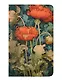 Книга для записей 130*210 32л "FLORA DESIGN. Inspired by William Morris (красные маки)" скрепка - фото 1