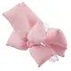 Заколка-крабик дутая Бантик (розовая) (текстиль) (13см) (12-2025093-15) (Lafilaf) - фото 3