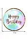 Набор бумажных тарелок Happy birthday космос с золотом (24см) (6шт) - фото 2