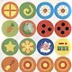 Круглые многоразовые наклейки. Выпуск 7 - фото 3