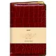 Книга для записей А5 80л "BUSINESS PREMIUM. Grand croco (бордо)" иск.кожа, поролон, тв.переплет, мет.уголки, золот.срез, 2 ляссе, инд.уп. - фото 1
