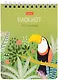 Блокнот А6 40л кл. "Джунгли" мел.картон, гребень, ассорти - фото 6