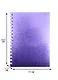 Записная книжка А6 80л кл. "METALLIC" обл. фиолет.бумвинил, гребень - фото 2