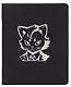 Тетрадь 48л кл. "TOTAL BLACK. Cat and mouse" цветной диз.картон, тиснение фольгой, гологр.линза, ассорти - фото 1
