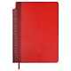 Ежедневник недат. А5 160л "Сариф" красный, иск.кожа, тв.переплет, перфорация, место для ручки, офсет, справ.мат-лы, закругл.углы, ляссе, инд.уп - фото 1