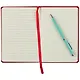 Записная книжка А6 80л "Soft Touch. Пламенный красный" иск.кожа, инт.обл., лин., тчк., нелин., ляссе, инд.уп. - фото 3