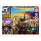 Пазл Educa 1000 деталей - Нотр-Дам, коллаж - фото 1