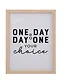 Фоторамка 15*20 "One day or day one" светлое дерево - фото 1