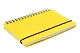 Записная книжка А6 80л кл. "Favorite Color. Neon Yellow" спираль, пласт.обл., резинка - фото 2