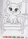 Кошечки. Раскраска по номерам. 100 сюжетов - фото 4