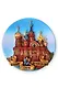 Сувенир, Акм, Магнит,"Спас-на-Крови", пластиковый, круглый - фото 1