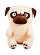 Мягкая игрушка сердитый Мопс (50х35) - фото 1