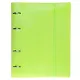Тетрадь 120 листов, клетка, "Line neon" зеленая, на кольцах, на резинке - фото 1